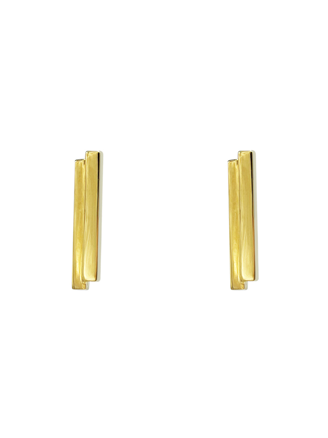 Gold Bar Earrings