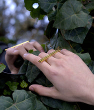 Load image into Gallery viewer, Gold Bar Ring