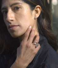 Load image into Gallery viewer, Sterling Silver Shifted Box Earrings