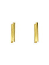 Load image into Gallery viewer, Gold Bar Earrings