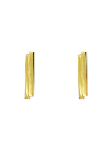 Gold Bar Earrings